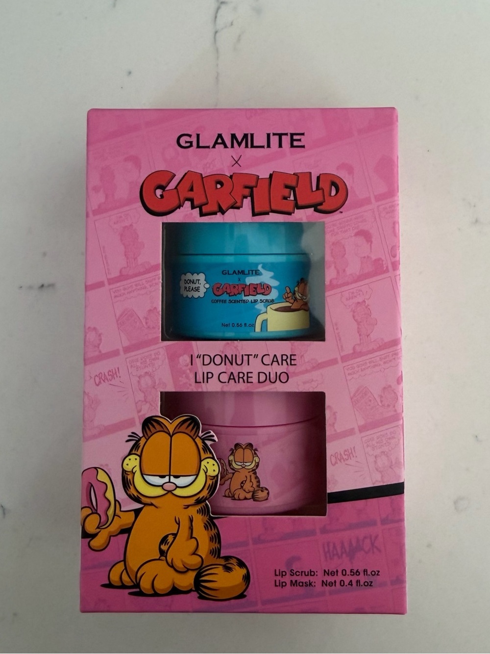 Glamlite x Garfield Donut Care Lip Care Duo - Pink
